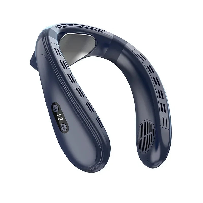 720° Cooling Neck Fan | Bladeless Semiconductor Wearable Air Cooler