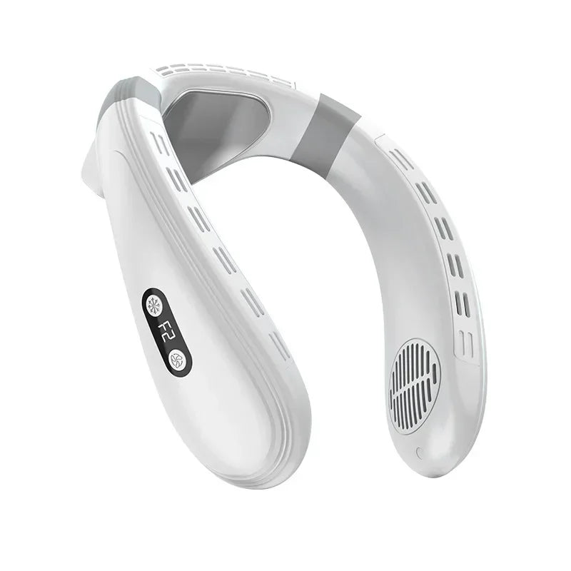 720° Cooling Neck Fan | Bladeless Semiconductor Wearable Air Cooler