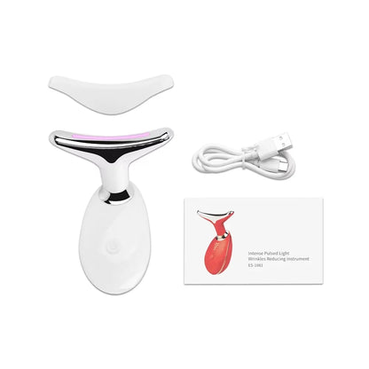 3-in-1 LED Neck & Face Massager | EMS Microcurrent Lifting Device